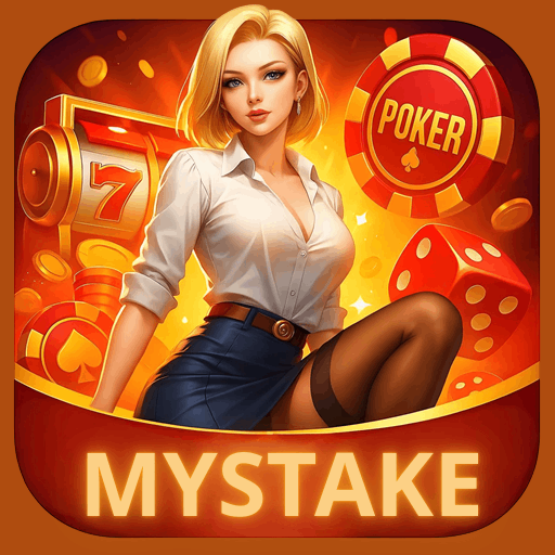Imagem promocional da MYSTAKE mostrando a plataforma e suas vantagens
